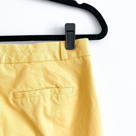 Banana Republic Womens Sloan Trouser Chino Pants Yellow Size 8 - Picture 3 of 11